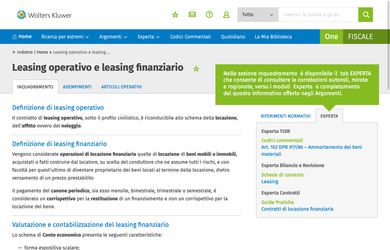 correlazioni experta